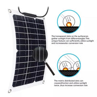 300W Monocrystalline Flexible Solar Panel Bendable 12V