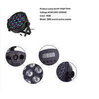 8 X 54 LEDs PAR Lights Professional DMX-512 RGB LED Strobe Stage PAR Lights