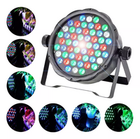 8 X 54 LEDs PAR Lights Professional DMX-512 RGB LED Strobe Stage PAR Lights