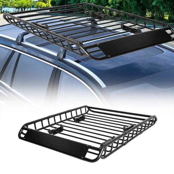 Universal Roof Rack Basket  Top Cargo Luggage Holder Carrier 120cm