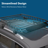 Universal Roof Rack Basket  Top Cargo Luggage Holder Carrier 120cm