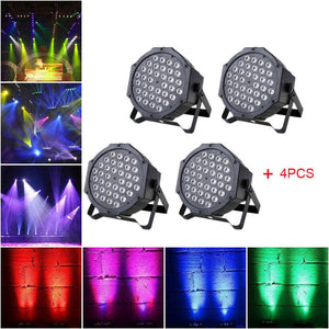 4 X 36LEDs Professional DMX-512 RGB LED Strobe Stage PAR Light 5 in 1