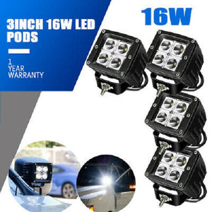 4 X Cree 3" LED work/spot light 4pcs LED 16W  CM-5016