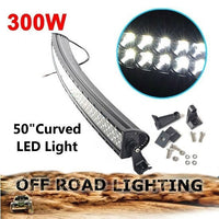 Super Bright 50" Curved 300W flood/spot light 100 LED - With A Free Wiring Kit