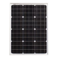 Premium Grade A+ 50W Mono Crystalline Solar Panel 12V to 18V