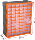 60 Drawer Workshop Tool Storage Bin Chest - Freestanding or Wall Mounted Cabinet