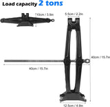 2 x Heavy Duty 2 Ton Scissors Jack