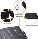 200 Watt Monocrystalline Flexible Solar Panel  With  A 30amp Controller Cables