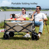 Folding Wagon Cart, Garden Cart, Picnic Cart Cream