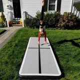 Evoland Inflatable Gymnastics Mat Air Track Tumbling Mat - 3M (Black)