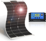 200 Watt Monocrystalline Flexible Solar Panel  With  A 30amp Controller
