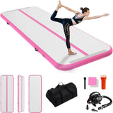 Evoland Inflatable Gymnastics Mat Air Track Tumbling Mat - 3M (Pink)