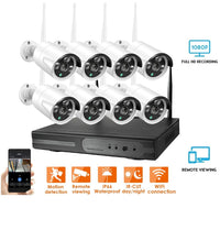 8 Channel HD  DVR & CCTV Wireless Outdoor Camera's Indoor-Outdoor Waterproof