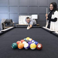 The Titan X  Deluxe Modern  7ft Pool Table With All  Accessories Black