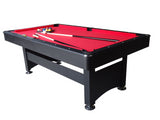 Rack & Roll Assembled 7Ft Multi Function 3 in 1 Pool Table Hockey Tennis Table