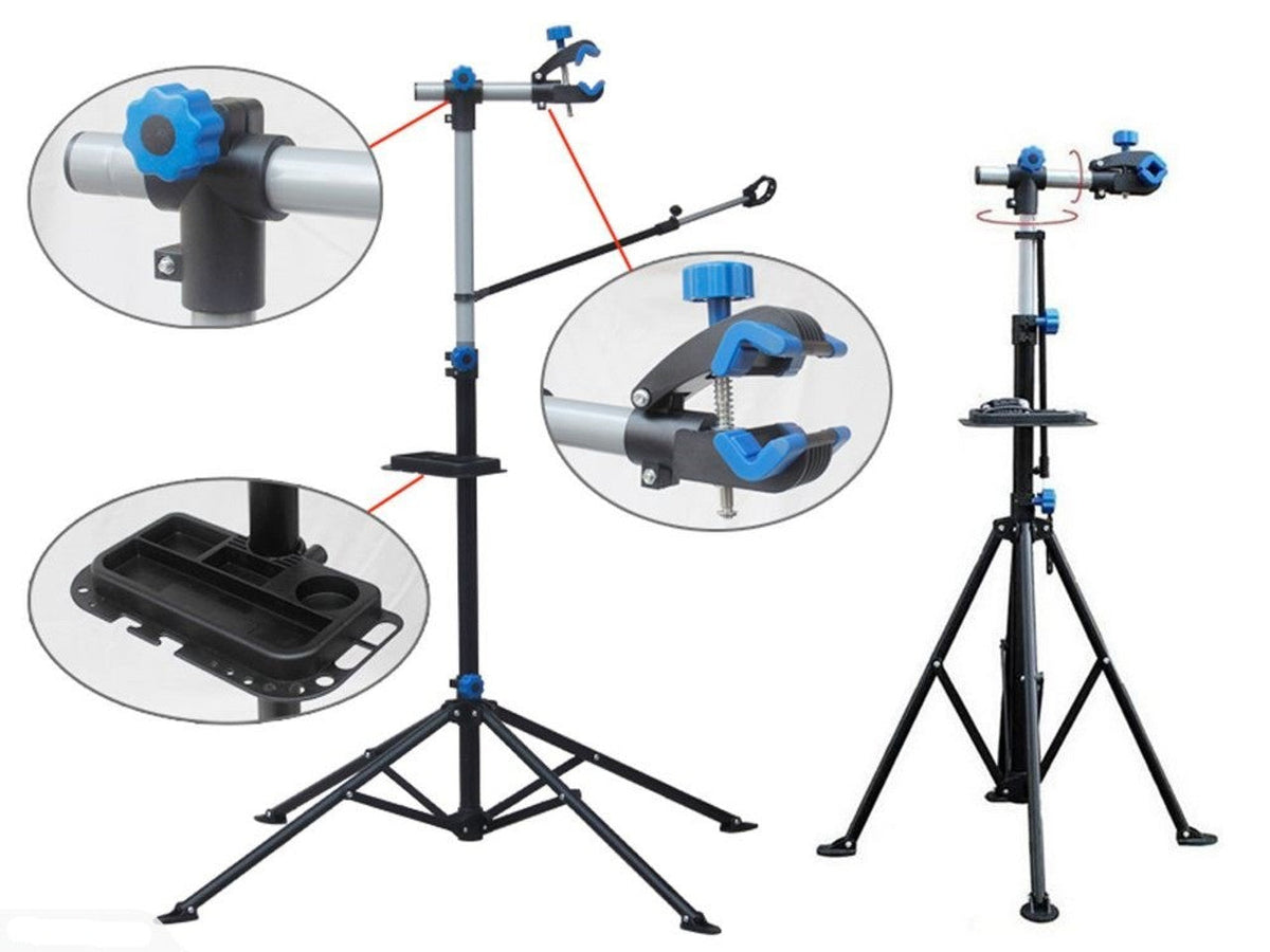 Bike Repair Work Stand With Tool Tray