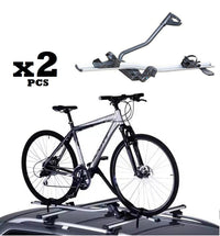 2 x Car Roof Bike Rack  Bike Carrier Silver