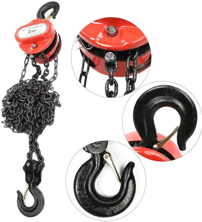 Chain Block &amp; Tackle Hoist 3M 2Ton