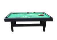 Rack & Roll Assembled 7Ft Multi Function 3 in 1 Pool Table, Hockey, Table Tennis Table Green