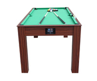 Assembled Rack &amp; Roll Deluxe 6 ft 3 in 1 Pool Table, Table Tennis And Dining Table