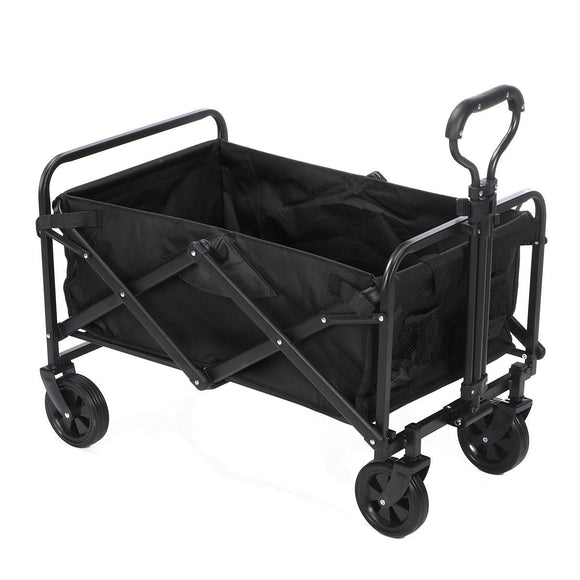 Folding Wagon Cart, Garden Carts Large Capacity Beach Foldable Outdoor Camping
