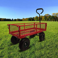 Garden Caged Platform Trolley Cart - 350kg Load