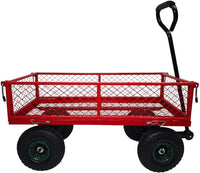Garden Caged Platform Trolley Cart - 350kg Load