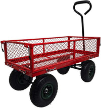 Garden Caged Platform Trolley Cart - 350kg Load