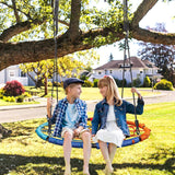 New Heavy-duty Hammock Outdoor Spider Web Swing 80cm 4 Ropes Hammock Swing Seat