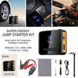 4in1 Jump Starter  Air Compressor  USB Power Bank  FlashLight  Multipurpose