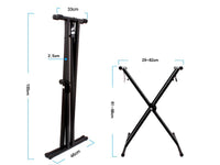 Double-Braced X-Style Keyboard Piano Stand  Adjustable
