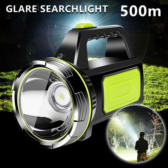 LED Searchlight Rechargeable Flashlight Torch Camping