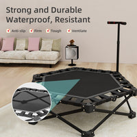 Mini Trampoline  Hexagonal  Foldable Silent Fitness Rebounder