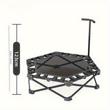 Mini Trampoline  Hexagonal  Foldable Silent Fitness Rebounder