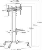 Mobile TV Stand 32 Inch - 65 Inch