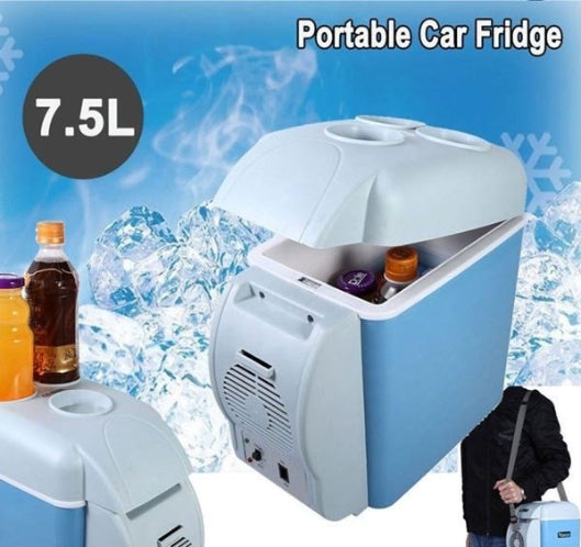 Portable 7.5L Mini Car Fridge 12V Cooler Warmer Travel Camping Boat Refrigerator