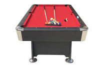 Assembled Rack & Roll Assembled 7Ft Pool Table Red With Auto Ball Return The Ultimate Package Deal (NOT A KIT SET)