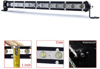 Single Row Led Bright 13" CREE LED flood/spot light Bar  12pcs CREE