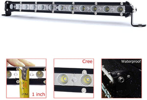 Single Row Led Bright 13" CREE LED flood/spot light Bar  12pcs CREE
