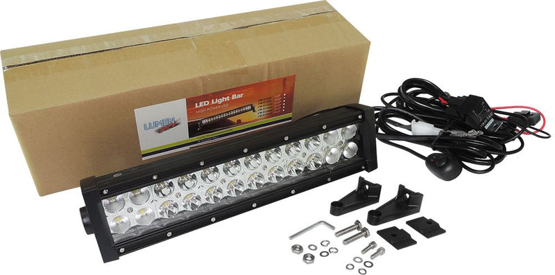 Super Bright 13.5" LED flood/spot light 24 LED 72W - With A Free Wiring Kit