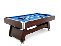 7Ft Pool Table Blue With Auto Ball Return - Ultimate Package Deal Assembled