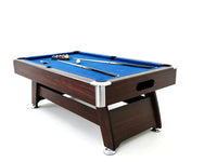 7Ft Pool Table Blue With Auto Ball Return - Ultimate Package Deal Assembled