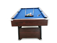 7Ft Pool Table Blue With Auto Ball Return - Ultimate Package Deal Assembled