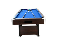7Ft Pool Table Blue With Auto Ball Return - Ultimate Package Deal Assembled
