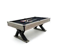 The Titan X  Deluxe Modern  7ft Pool Table With All  Accessories Black