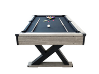 The Titan X  Deluxe Modern  7ft Pool Table With All  Accessories Black
