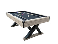 The Titan X  Deluxe Modern  7ft Pool Table With All  Accessories Black