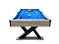 The Titan X Deluxe Modern  7ft Pool Table – Blue Felt with Accessories
