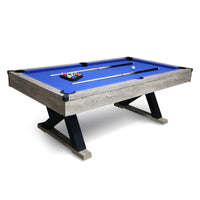 The Titan X Deluxe Modern  7ft Pool Table – Blue Felt with Accessories