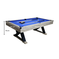 The Titan X Deluxe Modern  7ft Pool Table – Blue Felt with Accessories